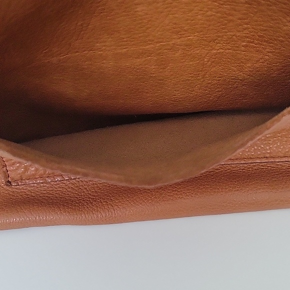 Portland Leather Cognac Shoulder Tote / Crossbody with Front Pocket - Picture 7 of 16